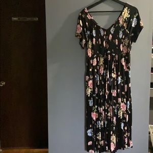 Torrid Black Floral Dress